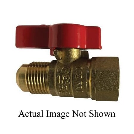 Gas Ball Valve, 12 X 38 Nominal, FNPT X Flare End Style, 12 To 5 Psi Pressure, 32 To 149 Deg F,